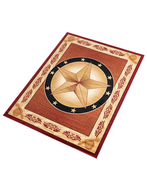 Red 7' 10 x 10' Pioneer Rectangle Area Rug