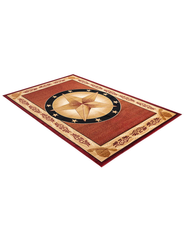 Red 7' 1 x 10' Pioneer Rectangle Area Rug