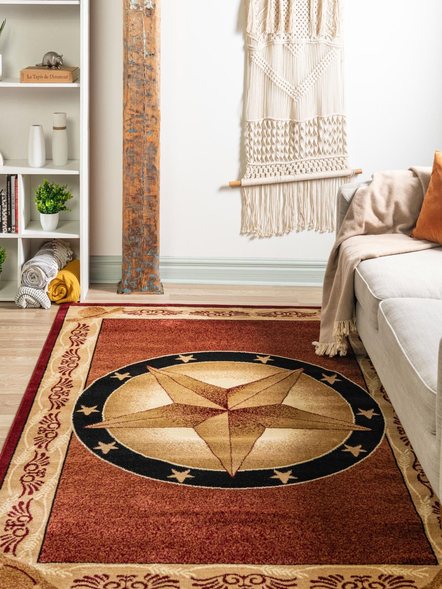 Red 2' x 3' 1 Pioneer Rectangle Area Rug