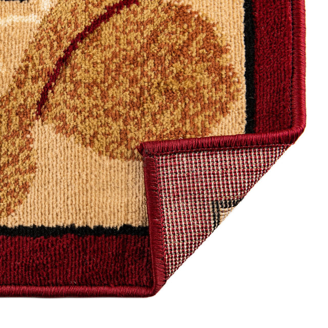 Red 9' x 12' Pioneer Rectangle Area Rug