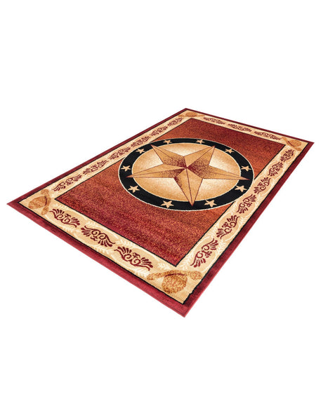 Red 4' 1 x 6' 1 Pioneer Rectangle Area Rug Classic Southwestern Motif Durable Stain Resistant Easy Clean Carpet for Traditional Interior Decor for Sale at Rug Engine