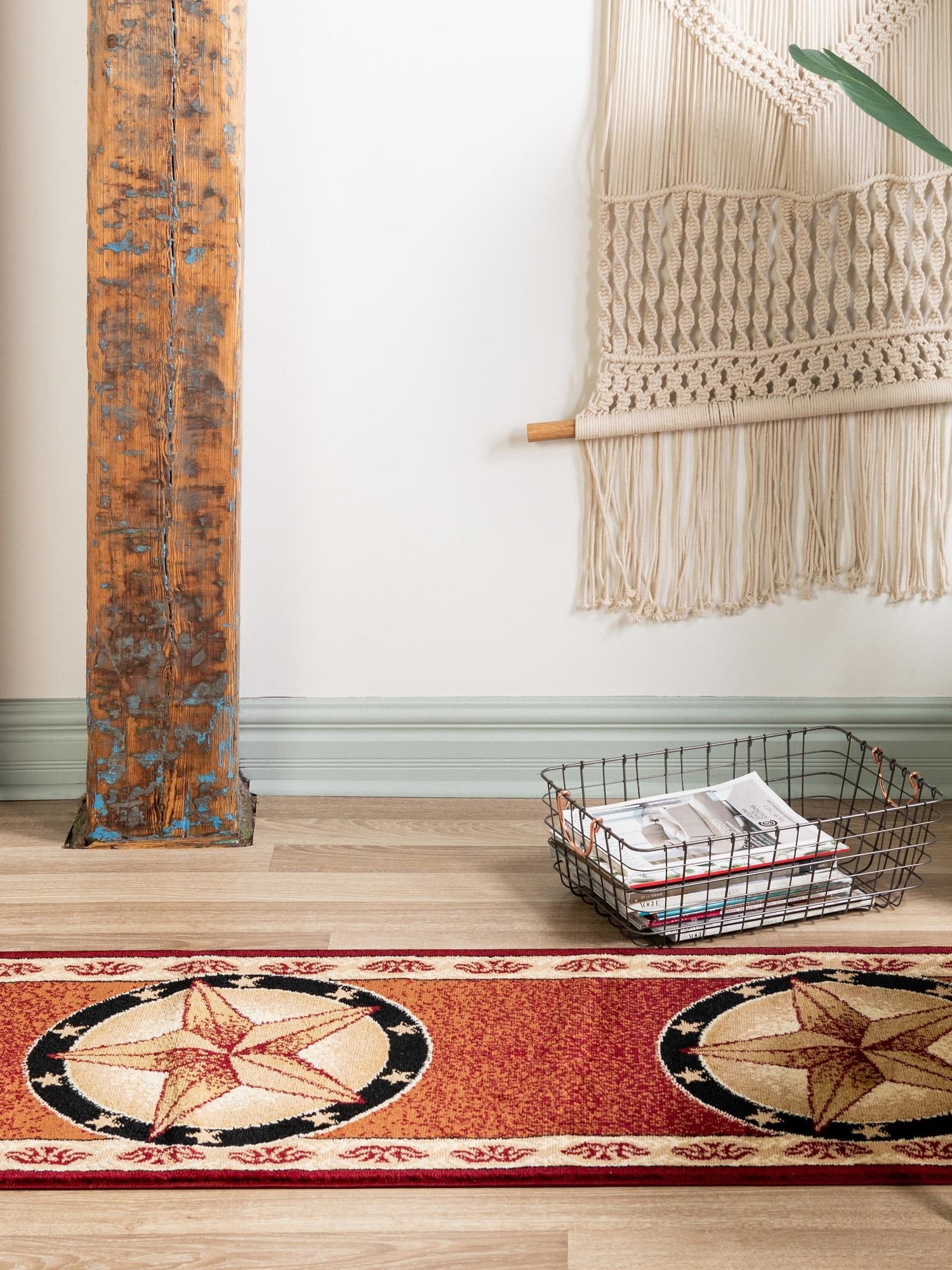 Red 2' x 6' 1 Pioneer Runner Area Rug