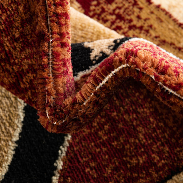 Red 2' x 8' Pioneer Runner Area Rug