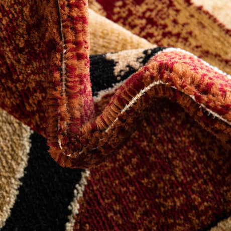 Red 2' x 6' 1 Pioneer Runner Area Rug Classic Southwestern Motif Durable Stain Resistant Easy Clean Carpet for Traditional Interior Decor for Sale at Rug Engine