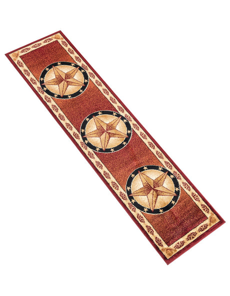 Red 2' x 8' Pioneer Runner Area Rug