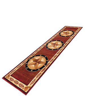 Red 2' 11 x 12' Pioneer Runner Area Rug