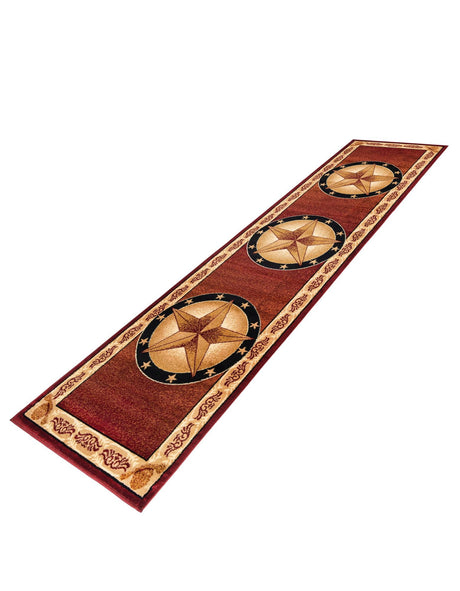 Red 2' 11 x 12' Pioneer Runner Area Rug Classic Southwestern Motif Durable Stain Resistant Easy Clean Carpet for Traditional Interior Decor for Sale at Rug Engine