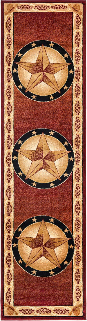 Red 2' 11 x 12' Pioneer Runner Area Rug