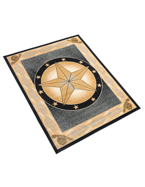 Blue 7' 10 x 10' Pioneer Rectangle Area Rug