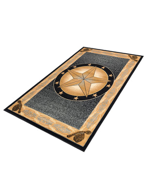 Blue 5' 3 x 8' Pioneer Rectangle Area Rug