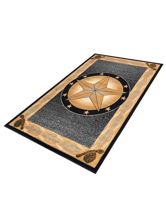 Blue 5' 3 x 8' Pioneer Rectangle Area Rug