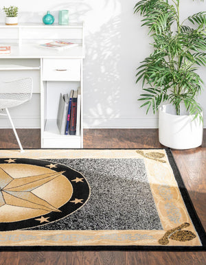 Blue 9' x 12' Pioneer Rectangle Area Rug