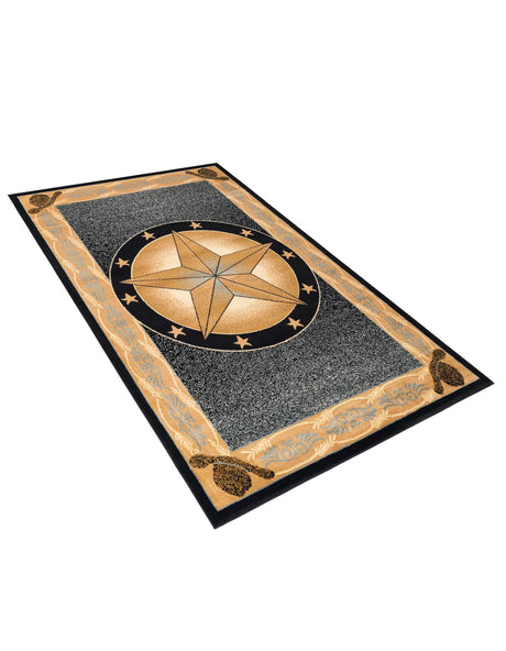 Blue 5' 3 x 8' Pioneer Rectangle Area Rug