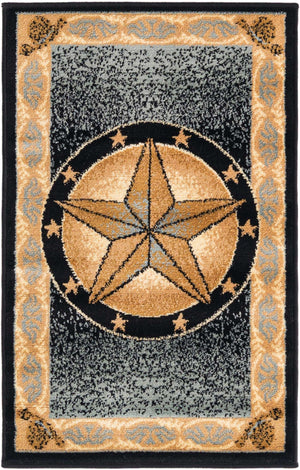 Blue 2' x 3' 1 Pioneer Rectangle Area Rug