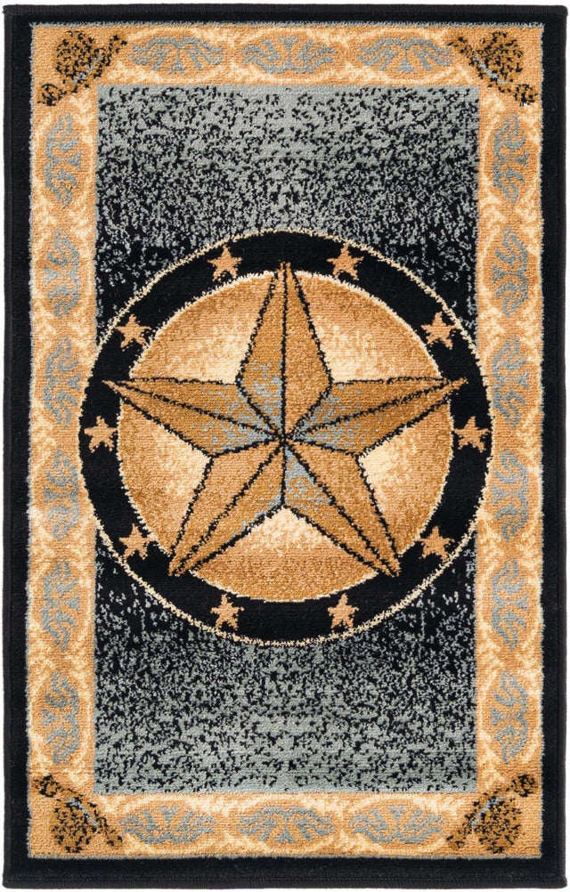 Blue 2' x 3' 1 Pioneer Rectangle Area Rug