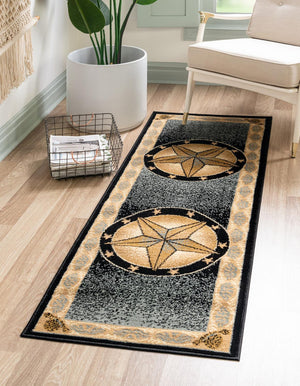 Blue 2' 11 x 12' Pioneer Runner Area Rug
