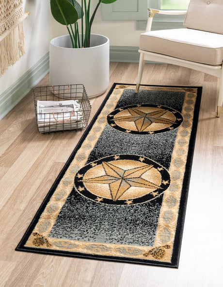 Blue 2' 11 x 12' Pioneer Runner Area Rug