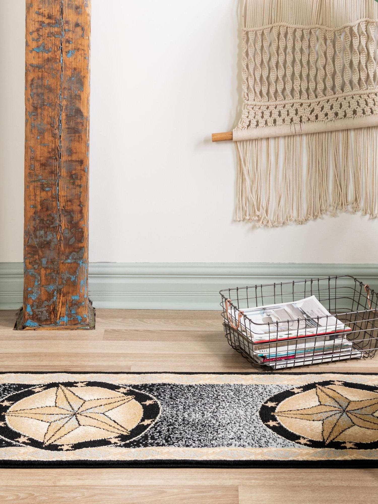 Blue 2' 11 x 12' Pioneer Runner Area Rug