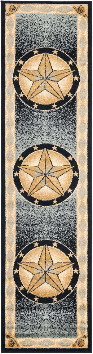 Blue 2' x 8' Pioneer Runner Area Rug