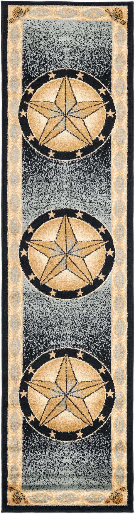 Blue 2' x 8' Pioneer Runner Area Rug