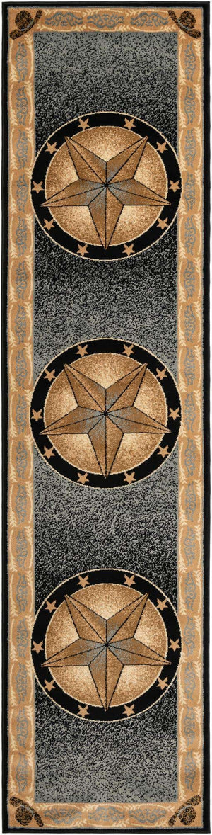 Blue 2' 11 x 12' Pioneer Runner Area Rug