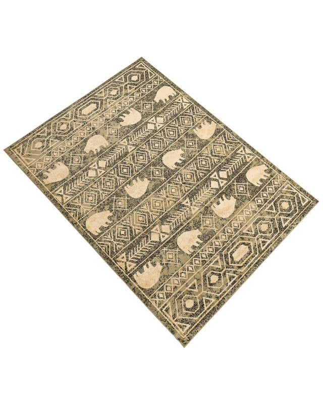 Green 7' 10 x 10' Pioneer Rectangle Area Rug