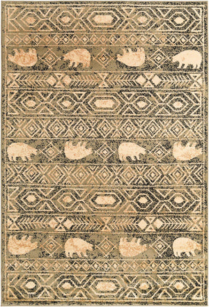 Green 5' 3 x 8' Pioneer Rectangle Area Rug