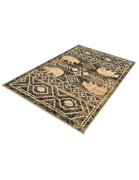Green 2' x 3' 1 Pioneer Rectangle Area Rug Classic Southwestern Motif Durable Stain Resistant Easy Clean Carpet for Traditional Interior Decor for Sale at Rug Engine