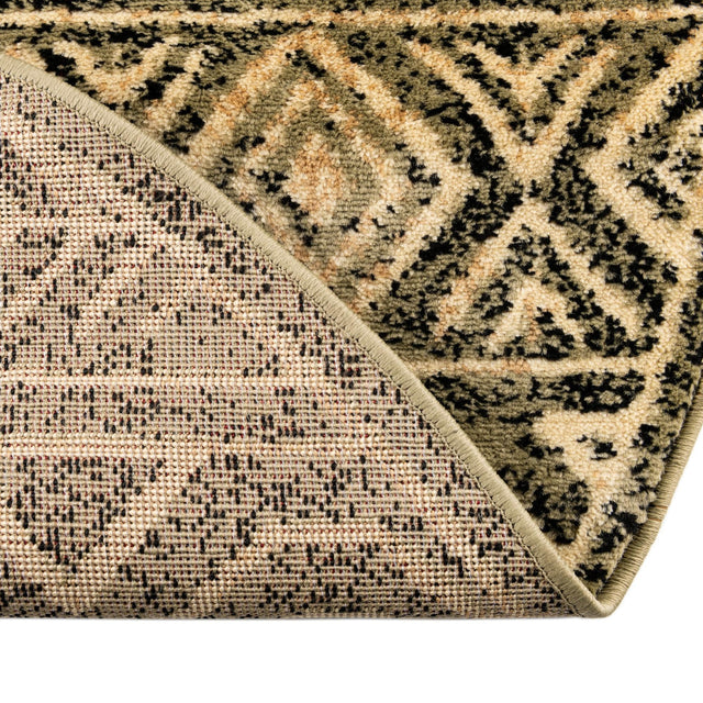 Green 5' 3 x 5' 3 Pioneer Round Area Rug