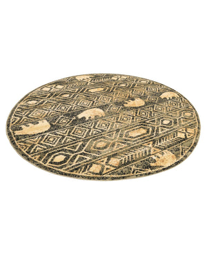 Green 5' 3 x 5' 3 Pioneer Round Area Rug