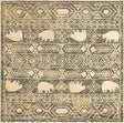 Green 7' 10 x 7' 10 Pioneer Square Area Rug Classic Southwestern Motif Durable Stain Resistant Easy Clean Carpet for Traditional Interior Decor for Sale at Rug Engine