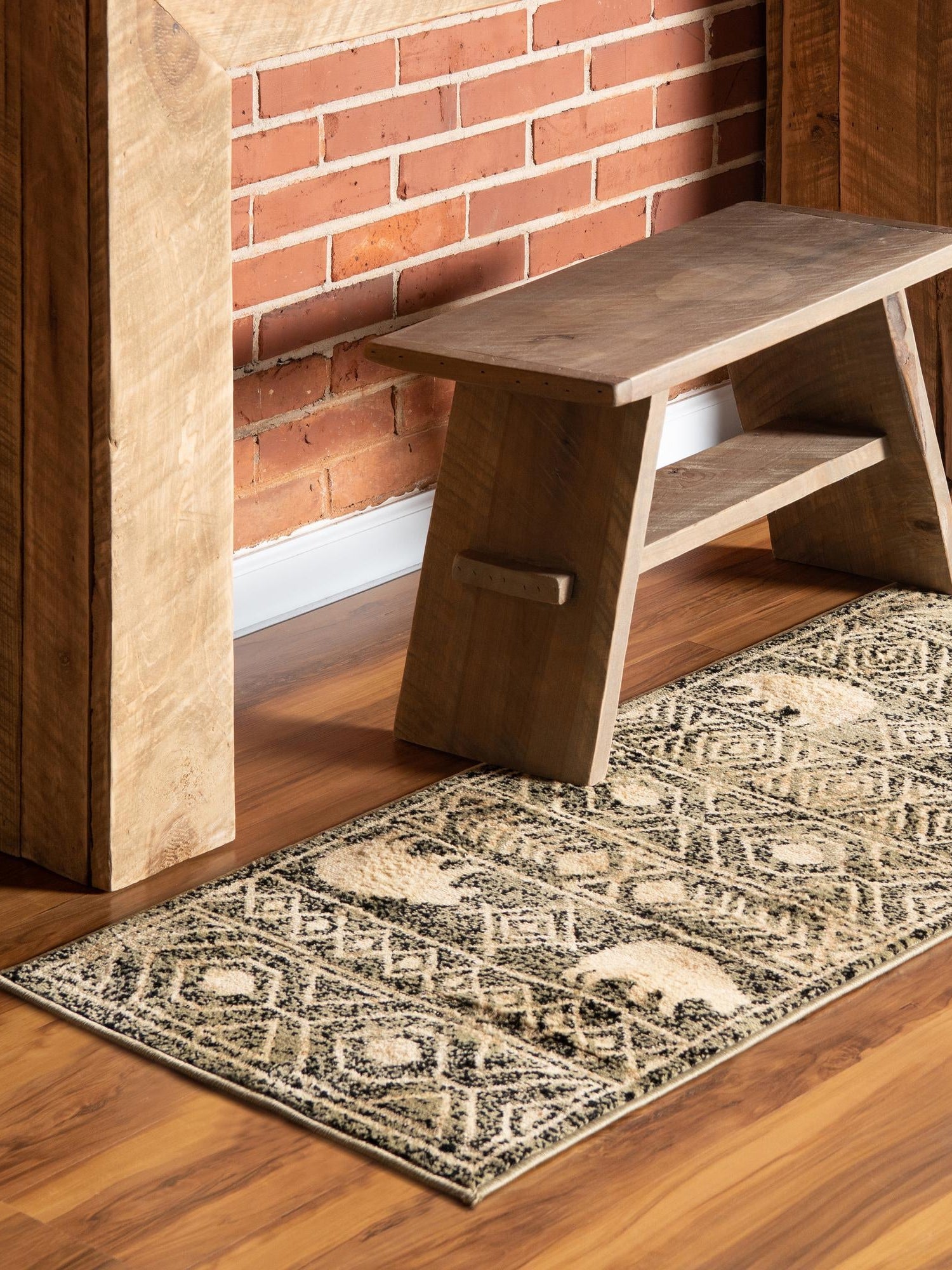 Green 2' x 6' 1 Pioneer Runner Area Rug