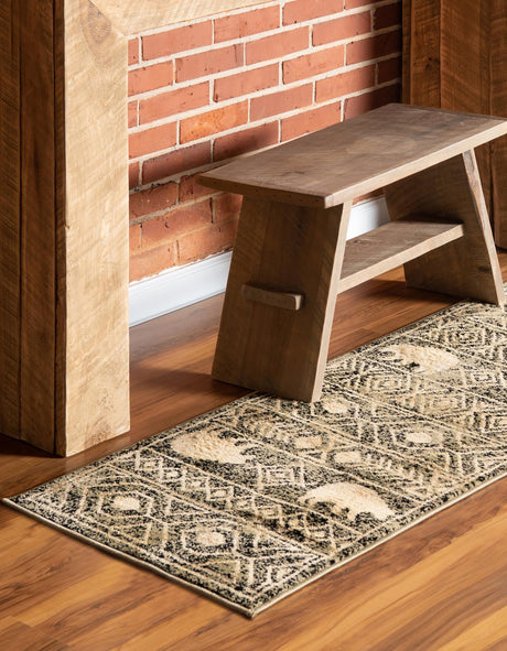 Green 2' x 8' Pioneer Runner Area Rug Classic Southwestern Motif Durable Stain Resistant Easy Clean Carpet for Traditional Interior Decor for Sale at Rug Engine