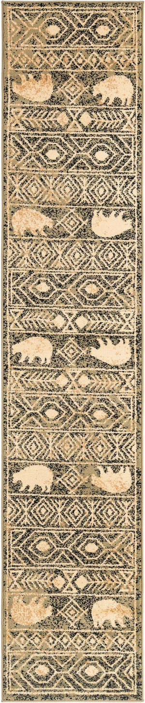 Green 2' x 10' Pioneer Runner Area Rug