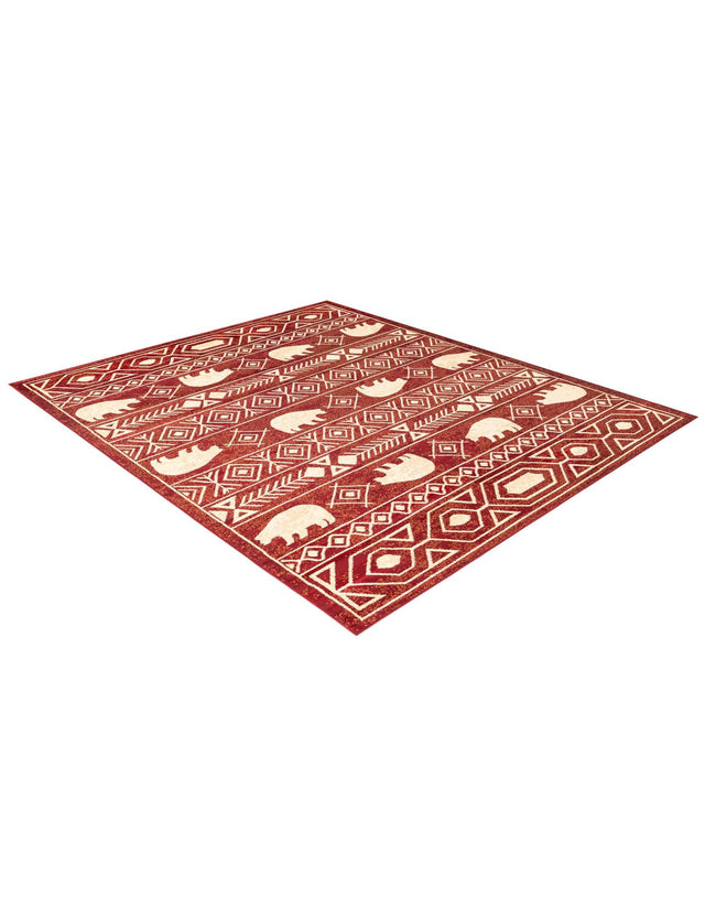 Red 7' 10 x 10' Pioneer Rectangle Area Rug