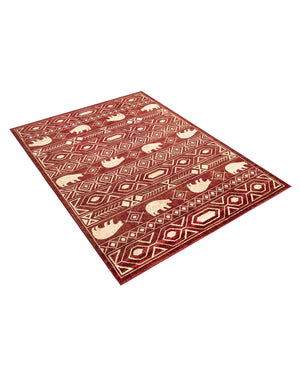 Red 7' 1 x 10' Pioneer Rectangle Area Rug