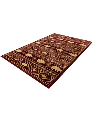 Red 6' 1 x 9' Pioneer Rectangle Area Rug
