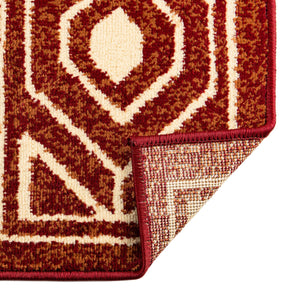 Red 5' 3 x 8' Pioneer Rectangle Area Rug