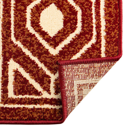 Red 5' 3 x 8' Pioneer Rectangle Area Rug Classic Southwestern Motif Durable Stain Resistant Easy Clean Carpet for Traditional Interior Decor for Sale at Rug Engine