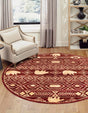 Red 7' 10 x 7' 10 Pioneer Round Area Rug