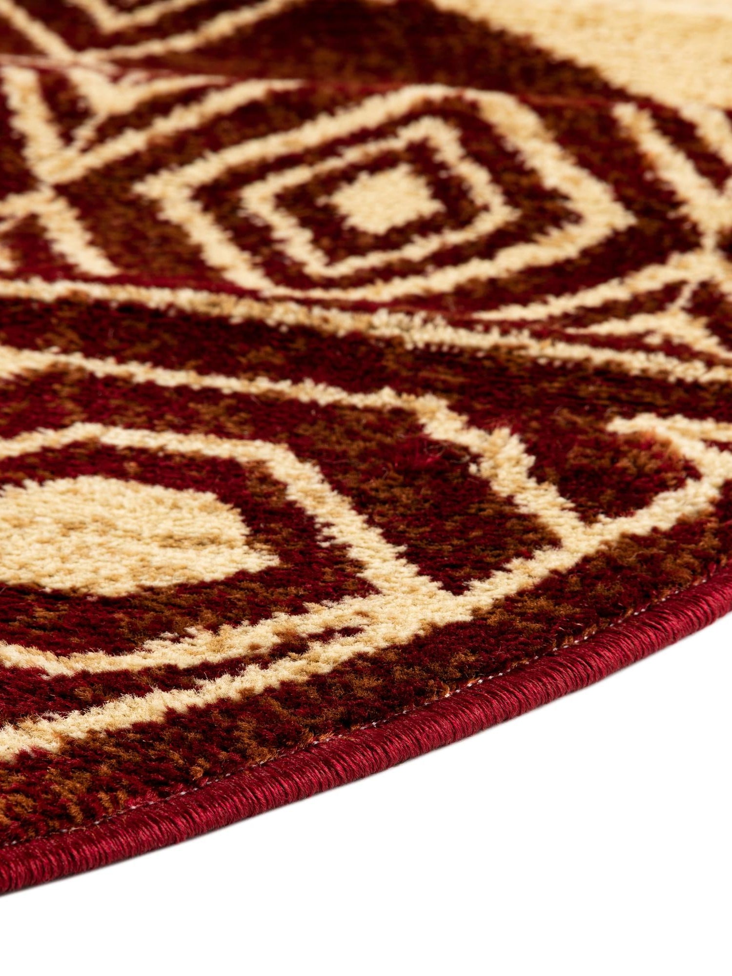 Red 7' 10 x 7' 10 Pioneer Round Area Rug