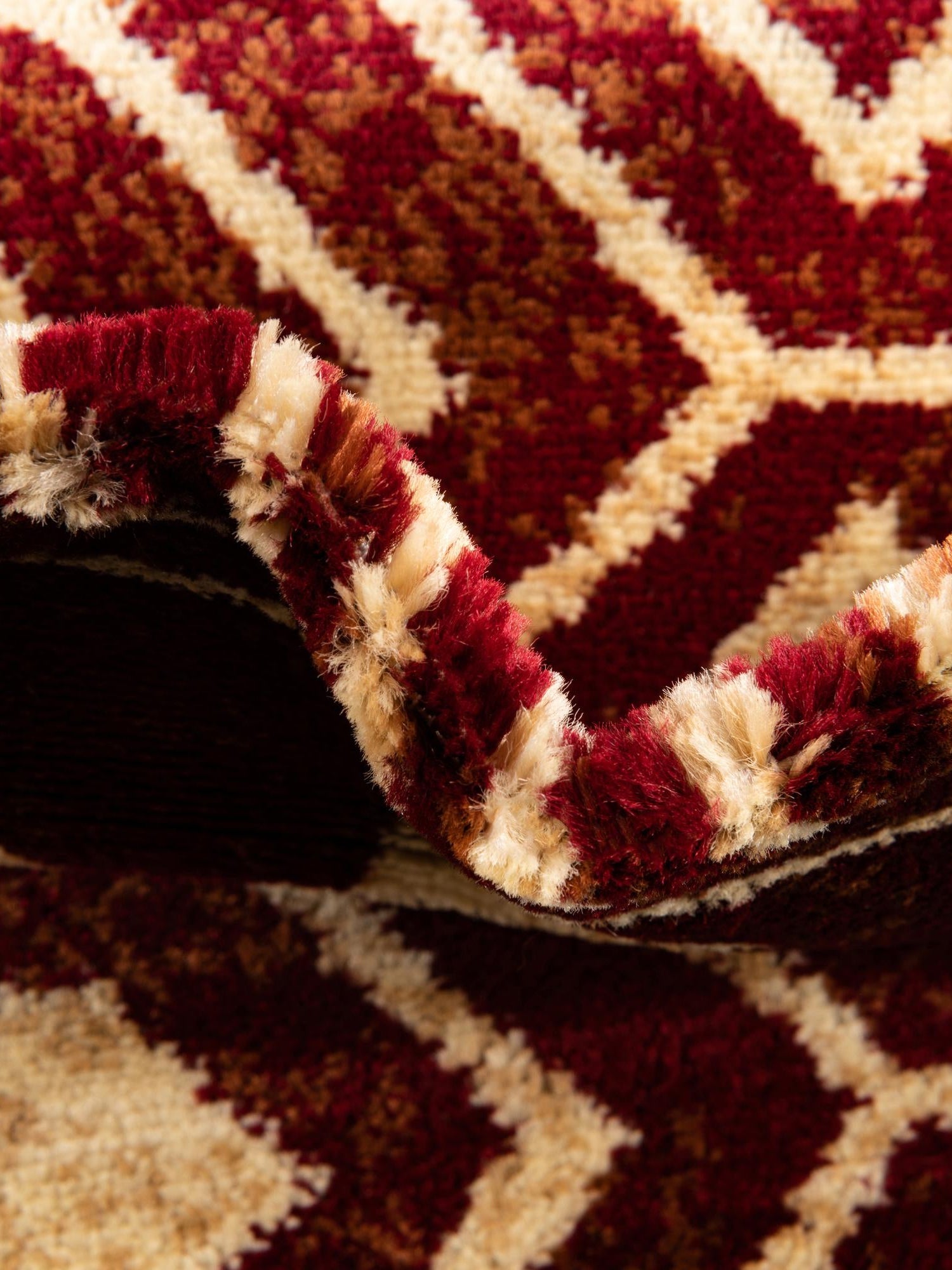 Red 4' 1 x 4' 1 Pioneer Round Area Rug