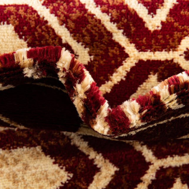 Red 4' 1 x 4' 1 Pioneer Round Area Rug