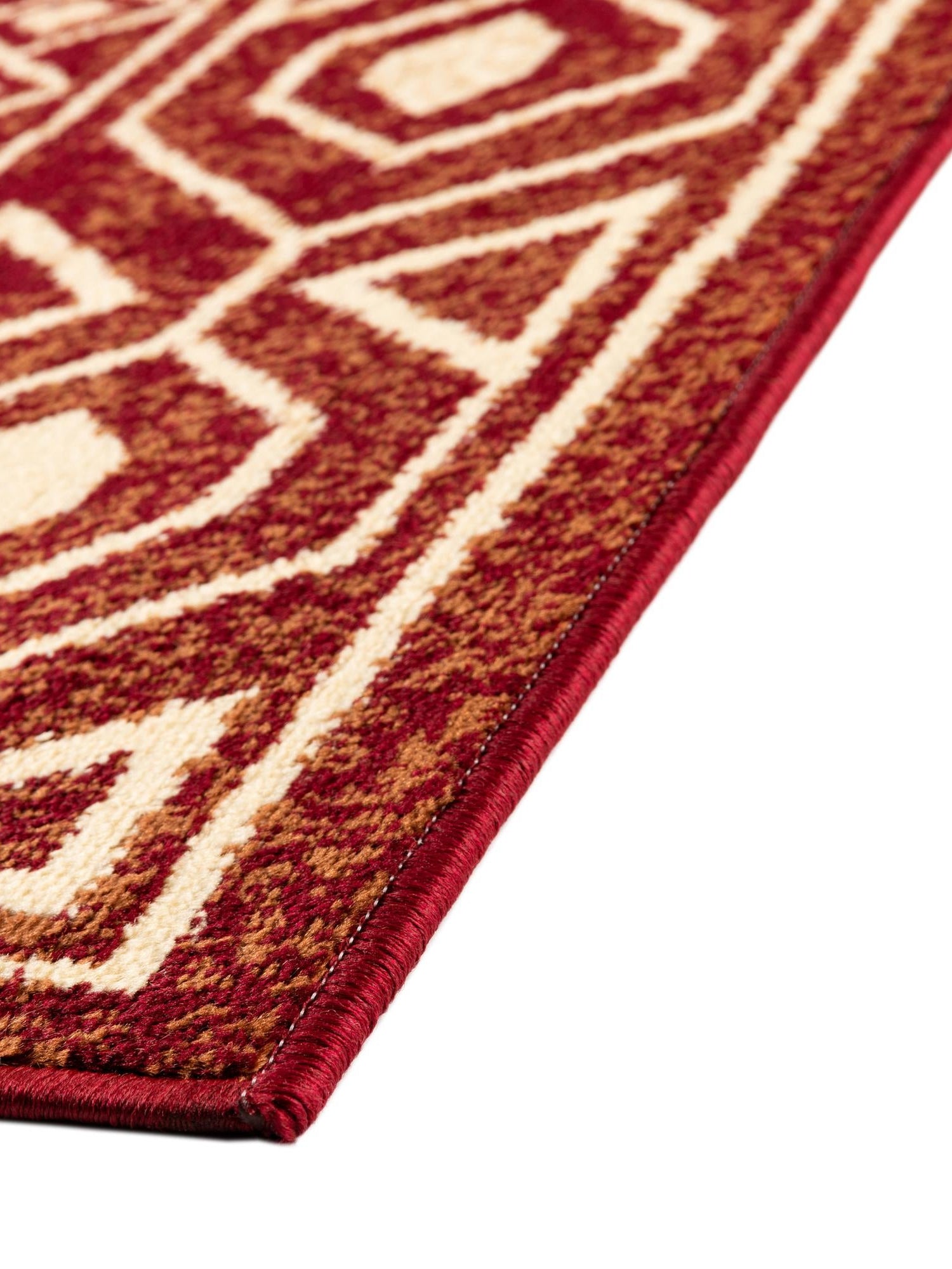 Red 5' 3 x 5' 3 Pioneer Square Area Rug