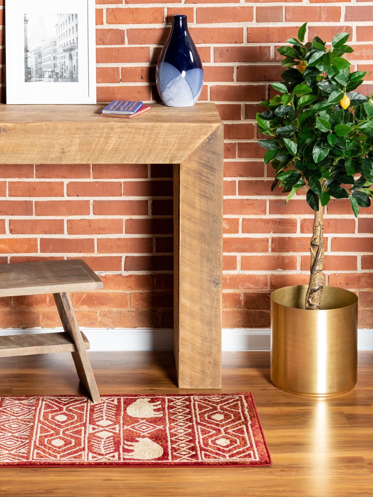 Red 2' 7 x 12' Pioneer Runner Area Rug