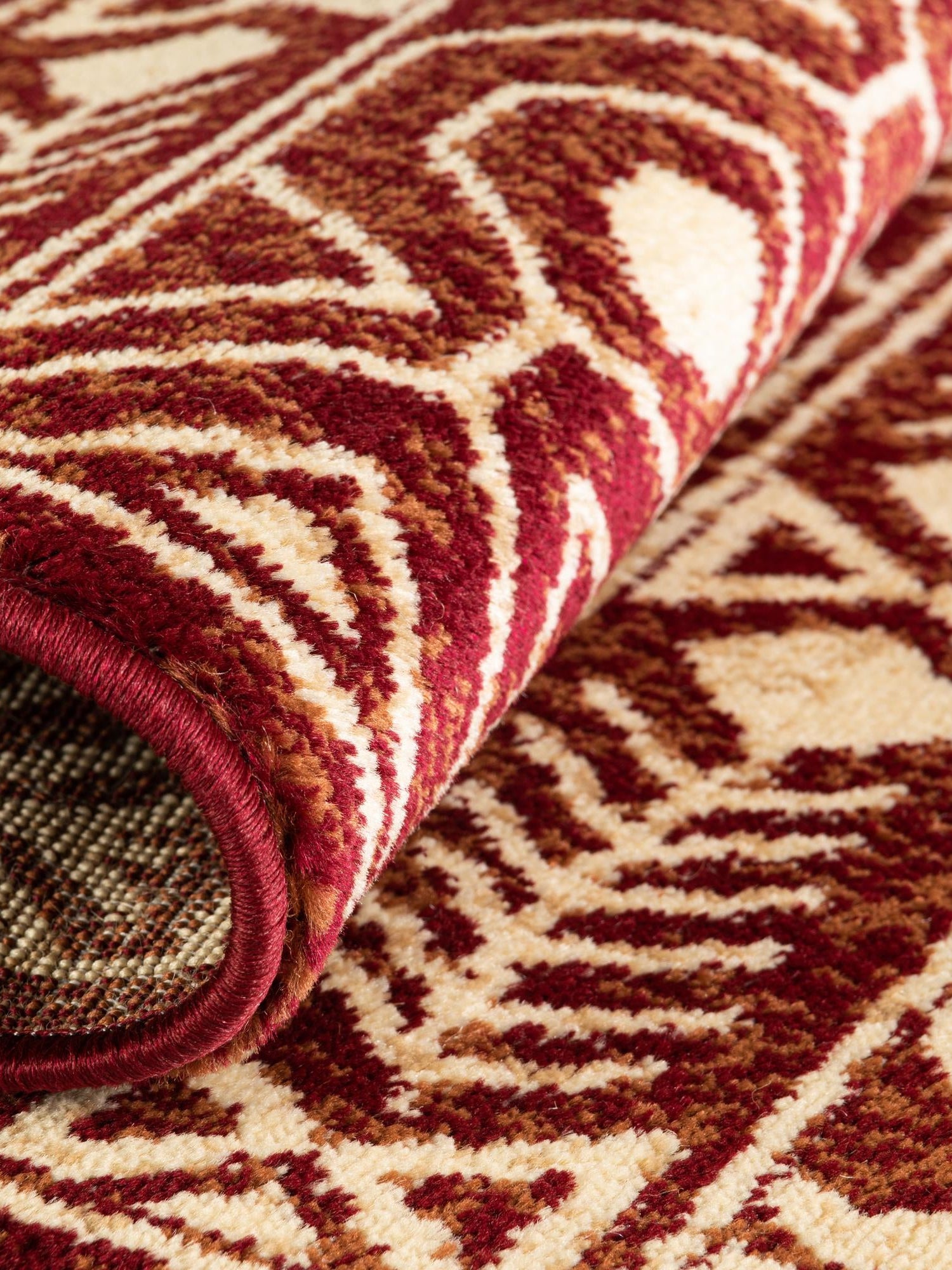 Red 2' x 8' Pioneer Runner Area Rug