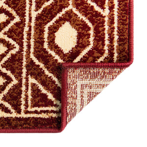 Red 2' x 10' Pioneer Runner Area Rug