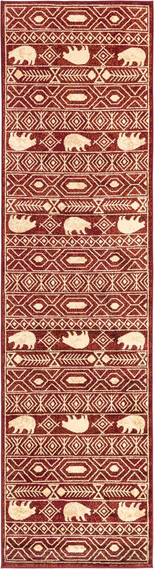 Red 2' 7 x 12' Pioneer Runner Area Rug