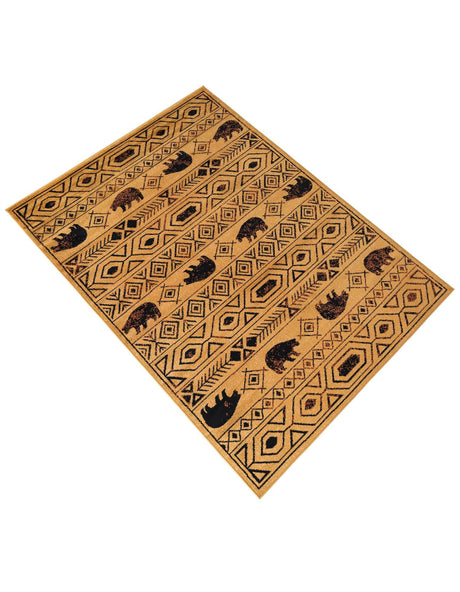 Cedar 5' 3 x 8' Pioneer Rectangle Area Rug Classic Southwestern Motif Durable Stain Resistant Easy Clean Carpet for Traditional Interior Decor for Sale at Rug Engine