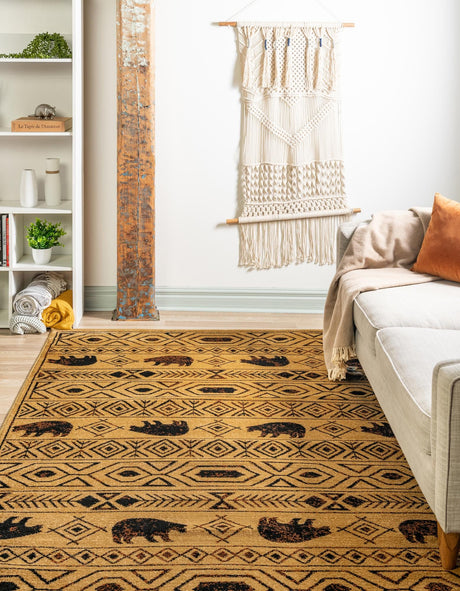 Cedar 10' x 14' 1 Pioneer Rectangle Area Rug Classic Southwestern Motif Durable Stain Resistant Easy Clean Carpet for Traditional Interior Decor for Sale at Rug Engine